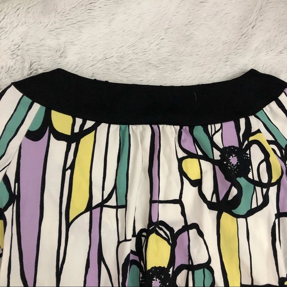 BCBGMaxAzria Purple/yellow floral dress - Picture 9 of 9